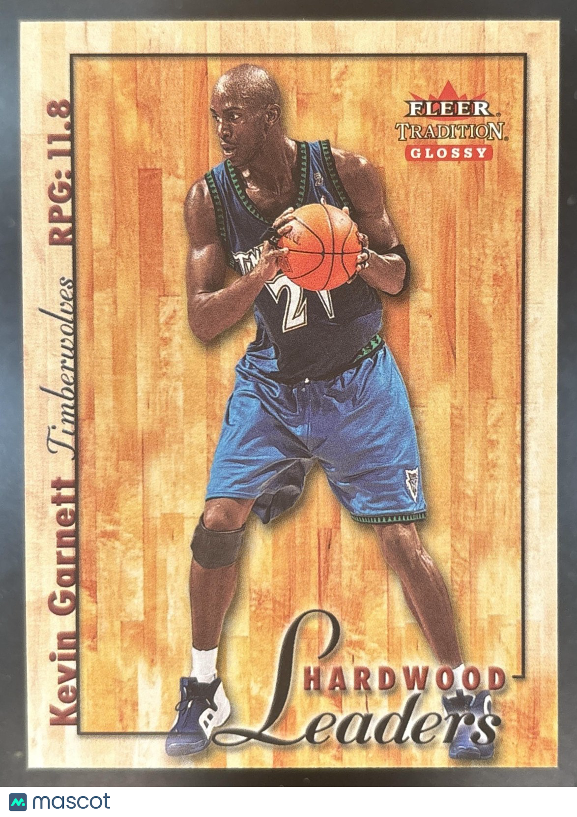 2000-01 Fleer Tradition Glossy Kevin Garnett Hardwood Leaders #5 Timberwolves