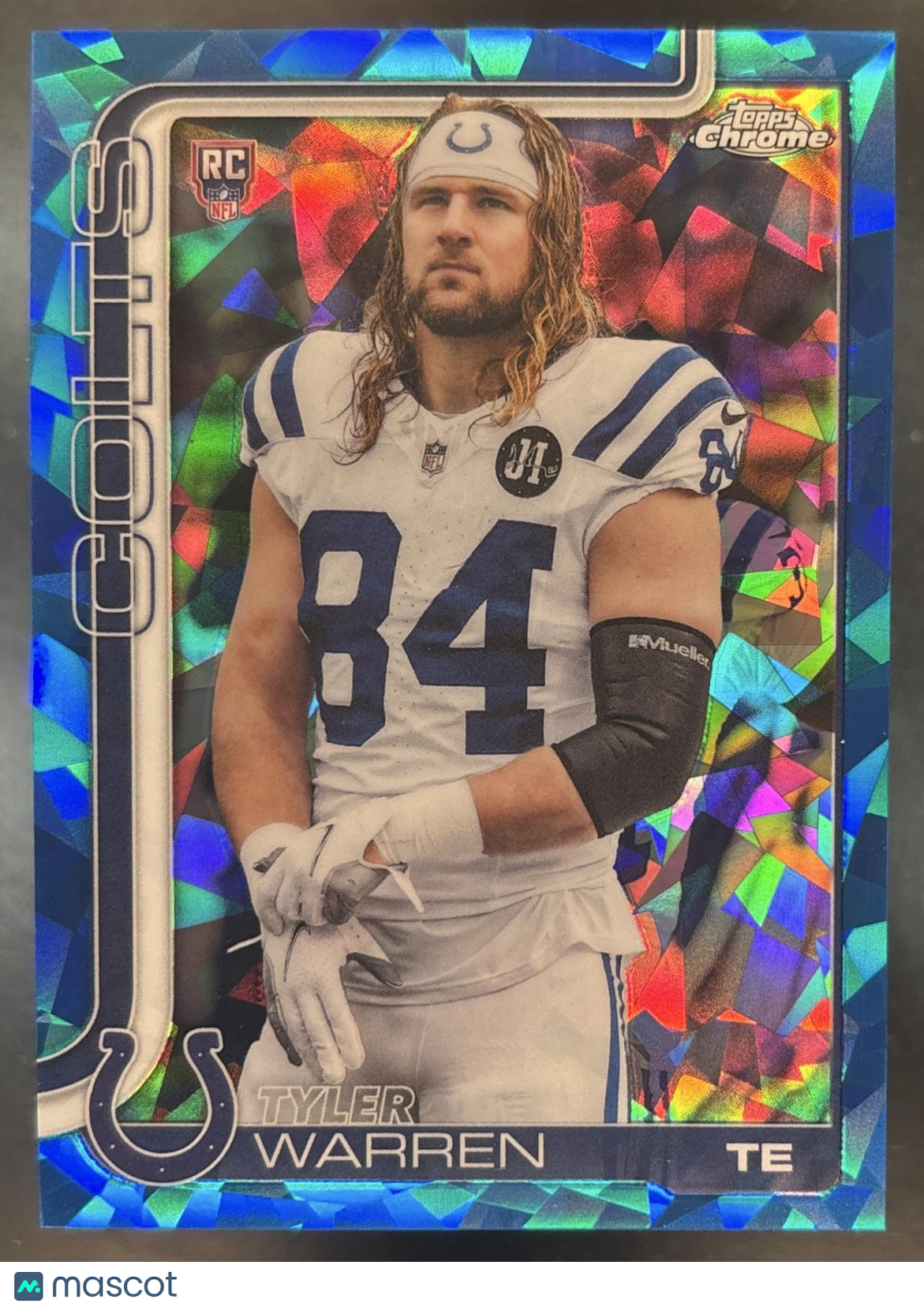 2025 Topps Chrome Sapphire Tyler Warren Rookie Image Variation #346 SP RC VAR
