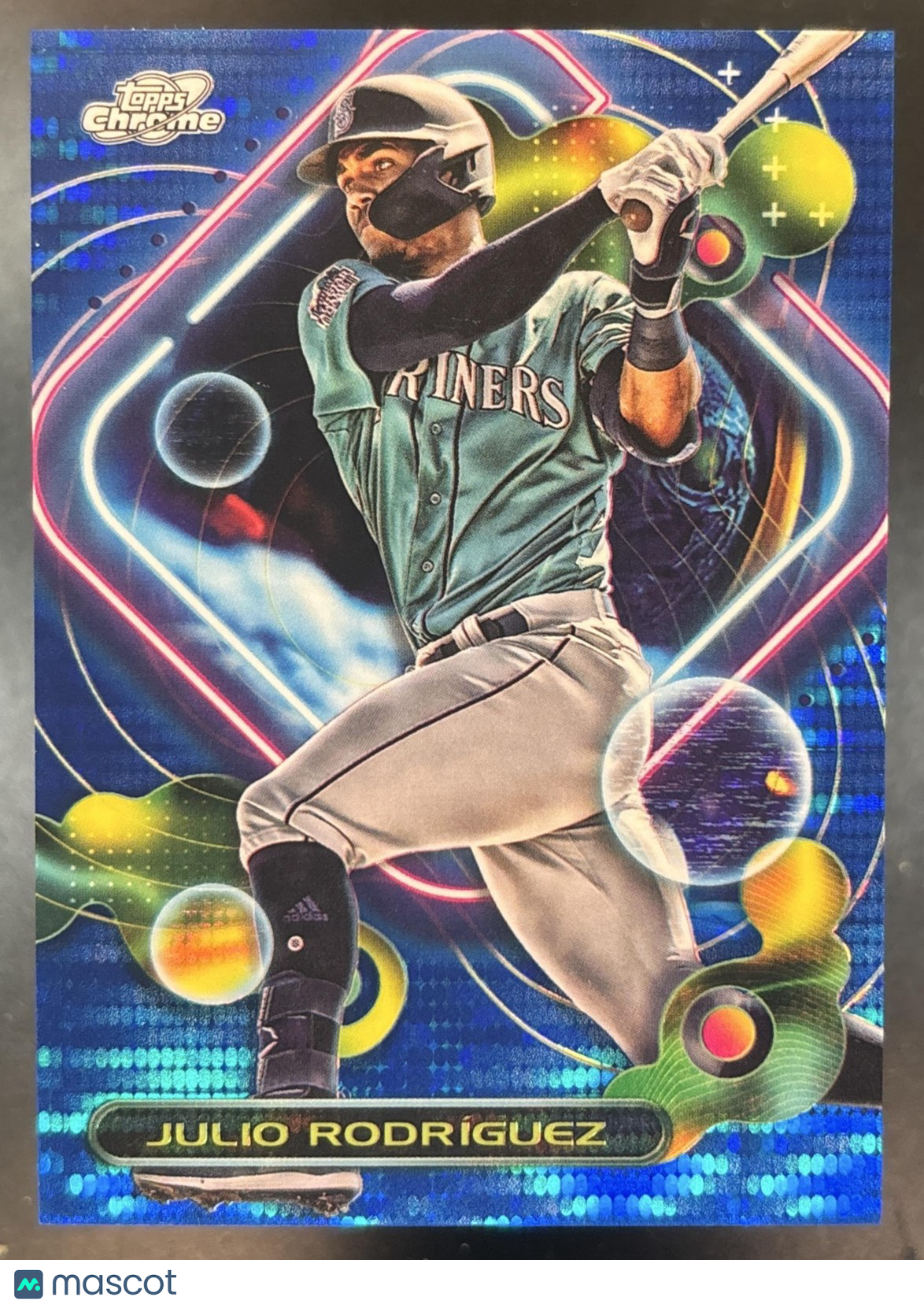 2023 Topps Cosmic Chrome Julio Rodriguez Blue Moon 1/99 #44 Seattle Mariners