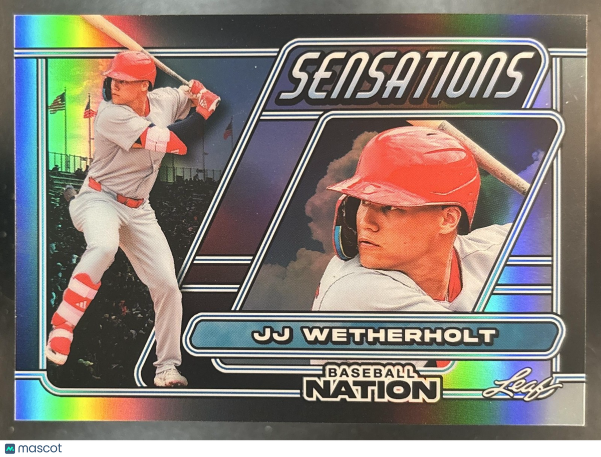 2026 Leaf Baseball Nation JJ Wetherholt Sensations Prismatic SIlver /21 #S-16