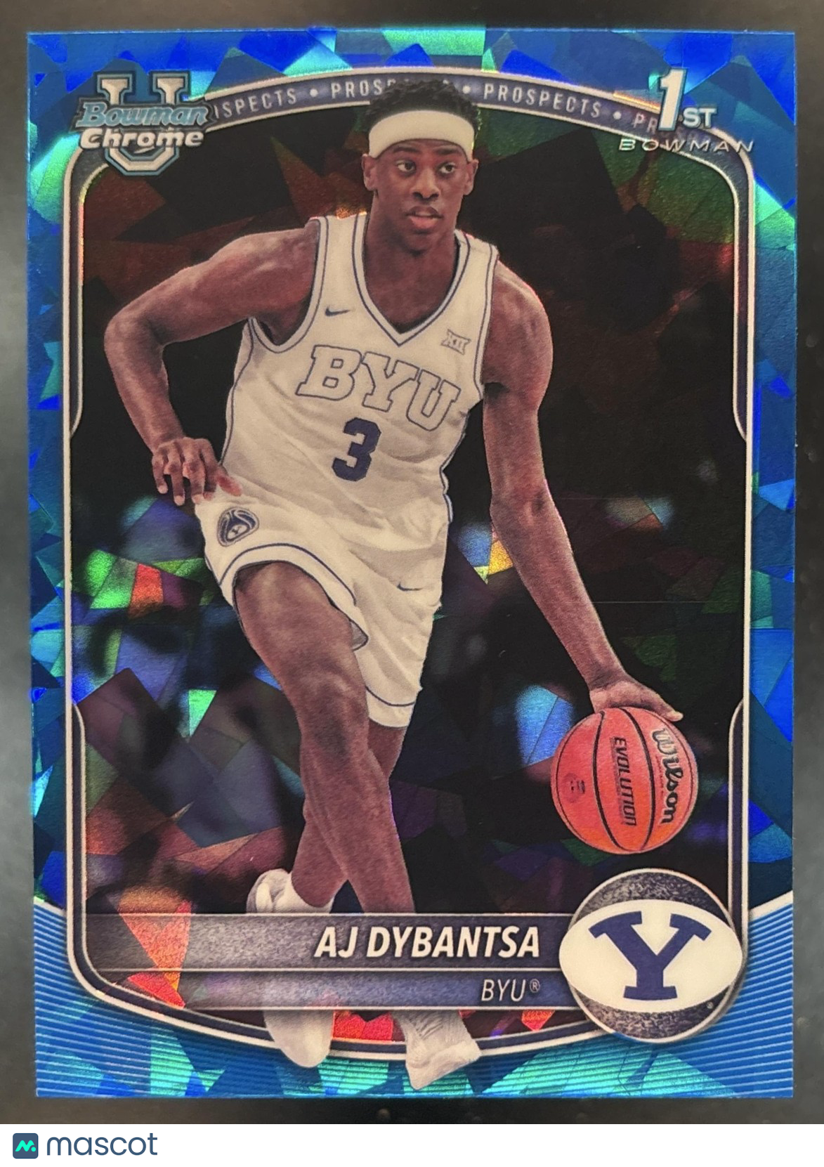 2025 Bowman Sapphire AJ Dybantsa Chrome #BCP-1 1st Prospect BYU Cougars