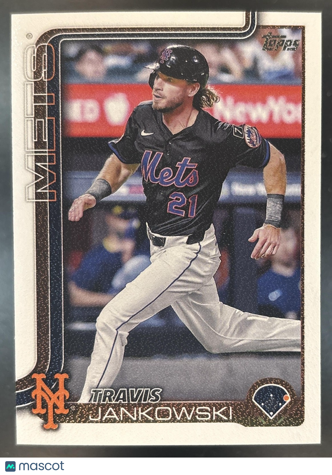 2025 Topps Update Travis Jankowski Canvas /50 #US74 New York Mets