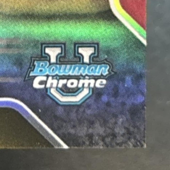 2025 Bowman Chrome University Eli Bowen Gold /50 #107 1st Prospect Oklahoma