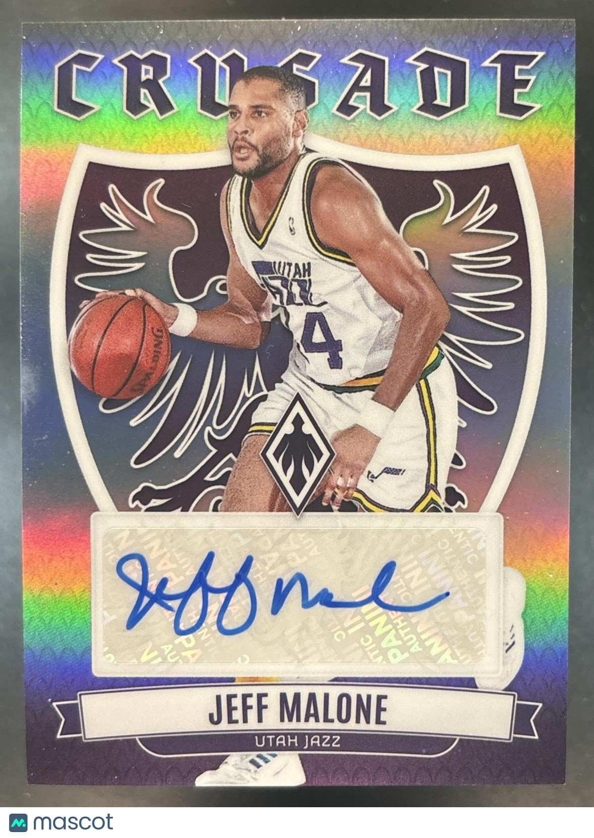 2023-24 Panini Phoenix Jeff Malone Crusade Signatures #CS-JMA Auto Utah Jazz