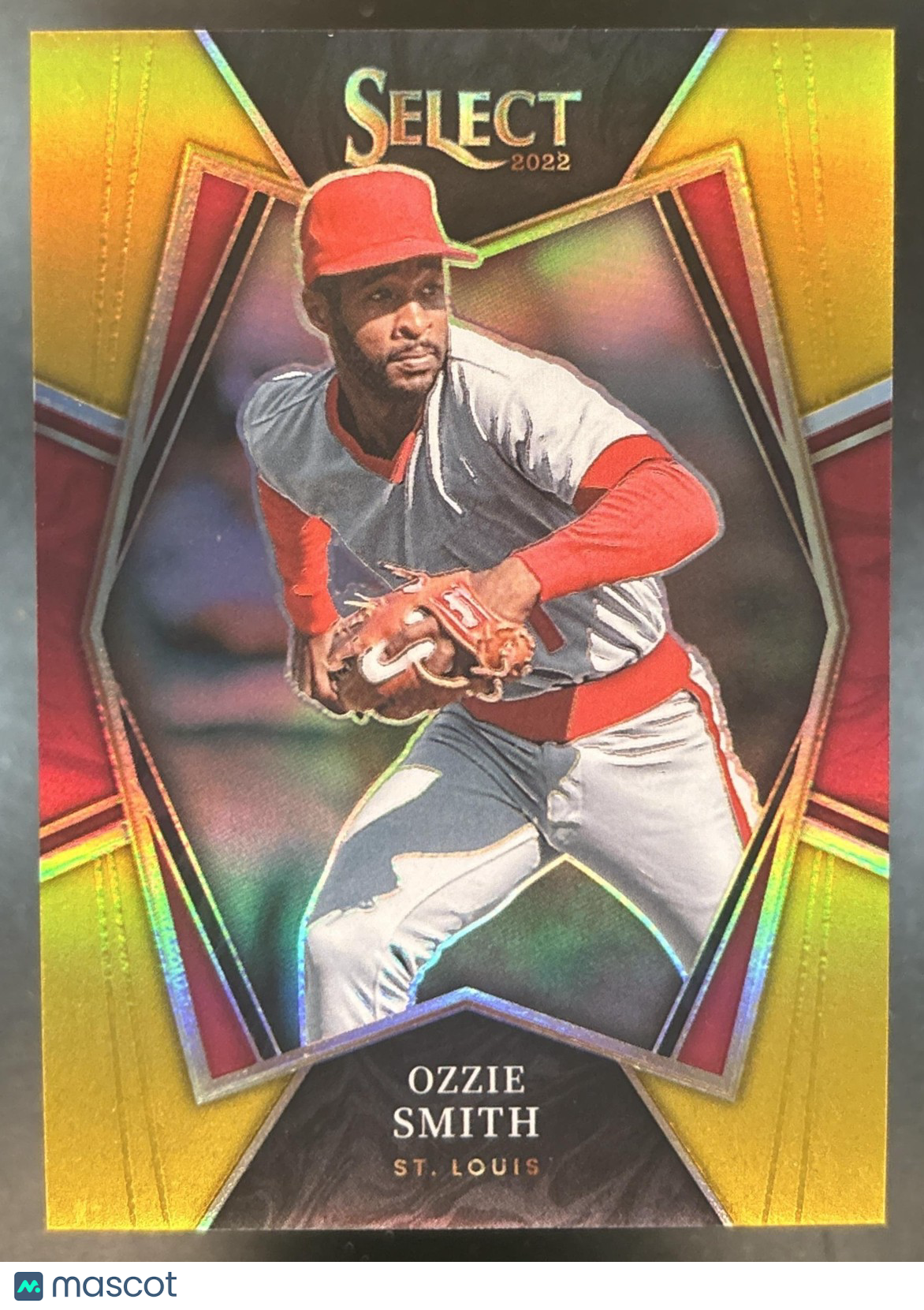 2022 Panini Select Ozzie Smith Gold /10 #133 Premier Level St. Louis Cardinals