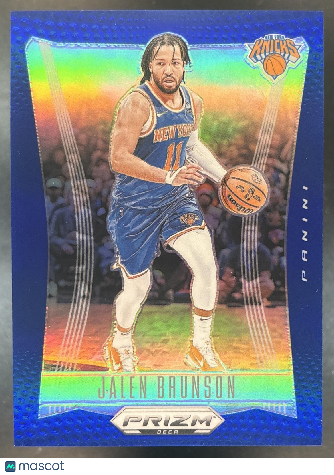 2023-24 Panini Prizm Deca Jalen Brunson Blue /149 #107 New York Knicks