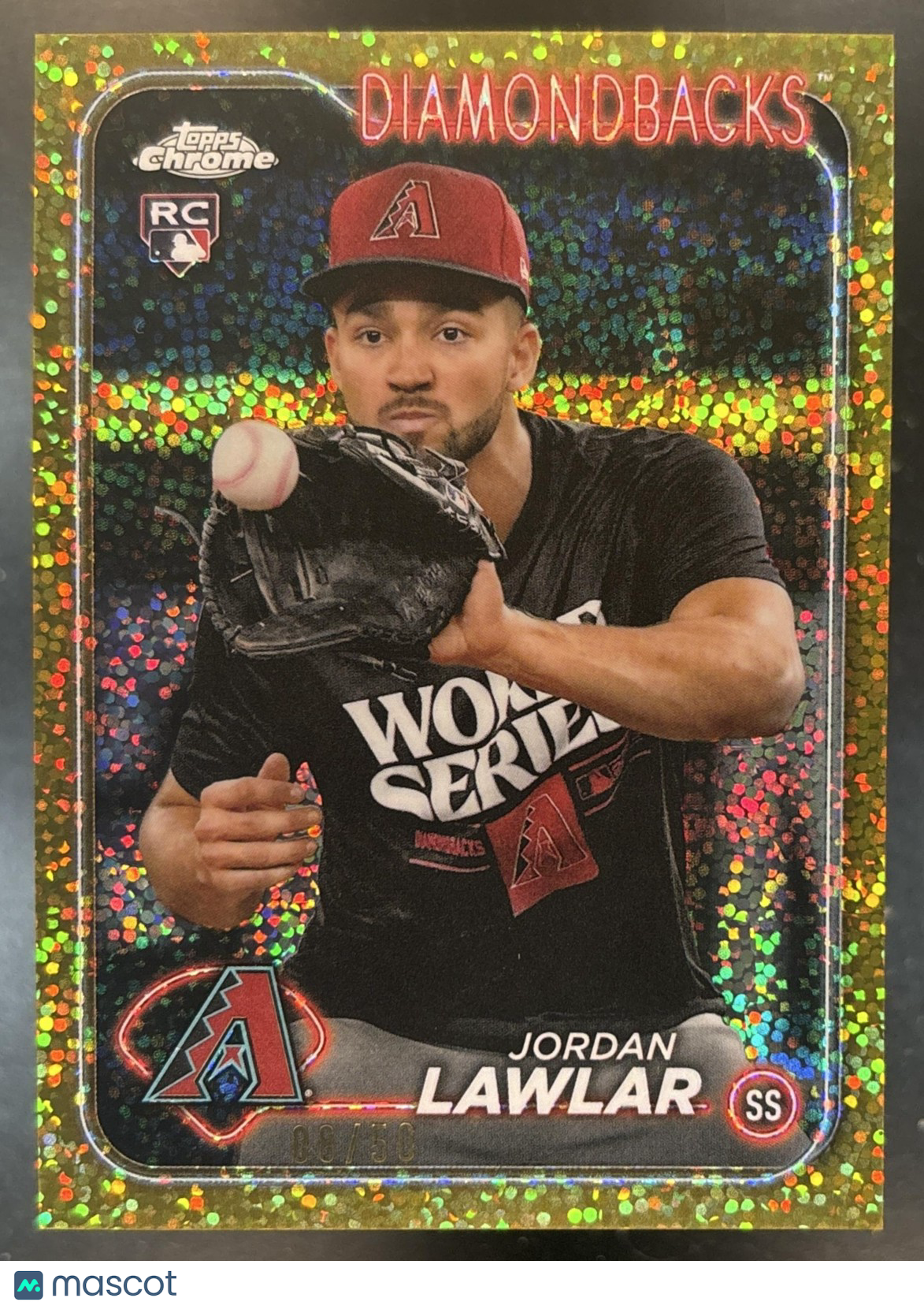 2024 Topps Chrome Update Jordan Lawlar Image Variations Gold Speckle /50 #USC51