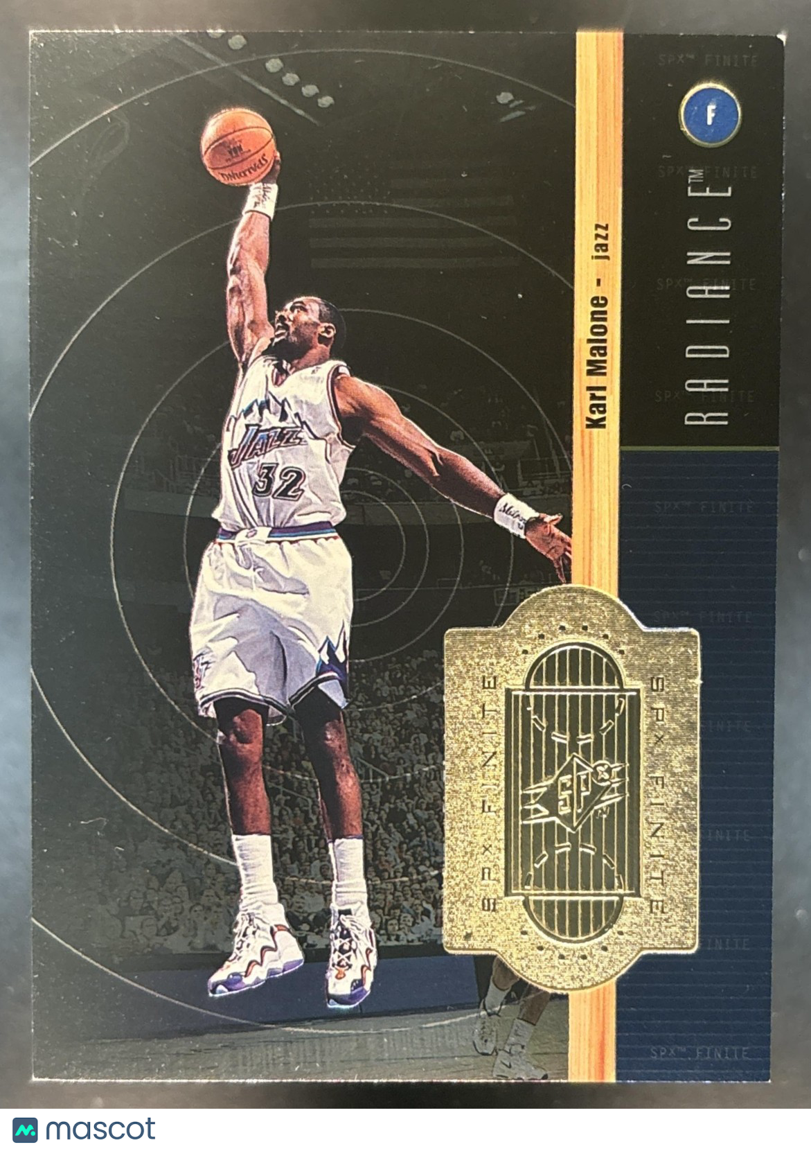 1998-99 SPx Finite Karl Malone Radiance /5000 #81 Utah Jazz