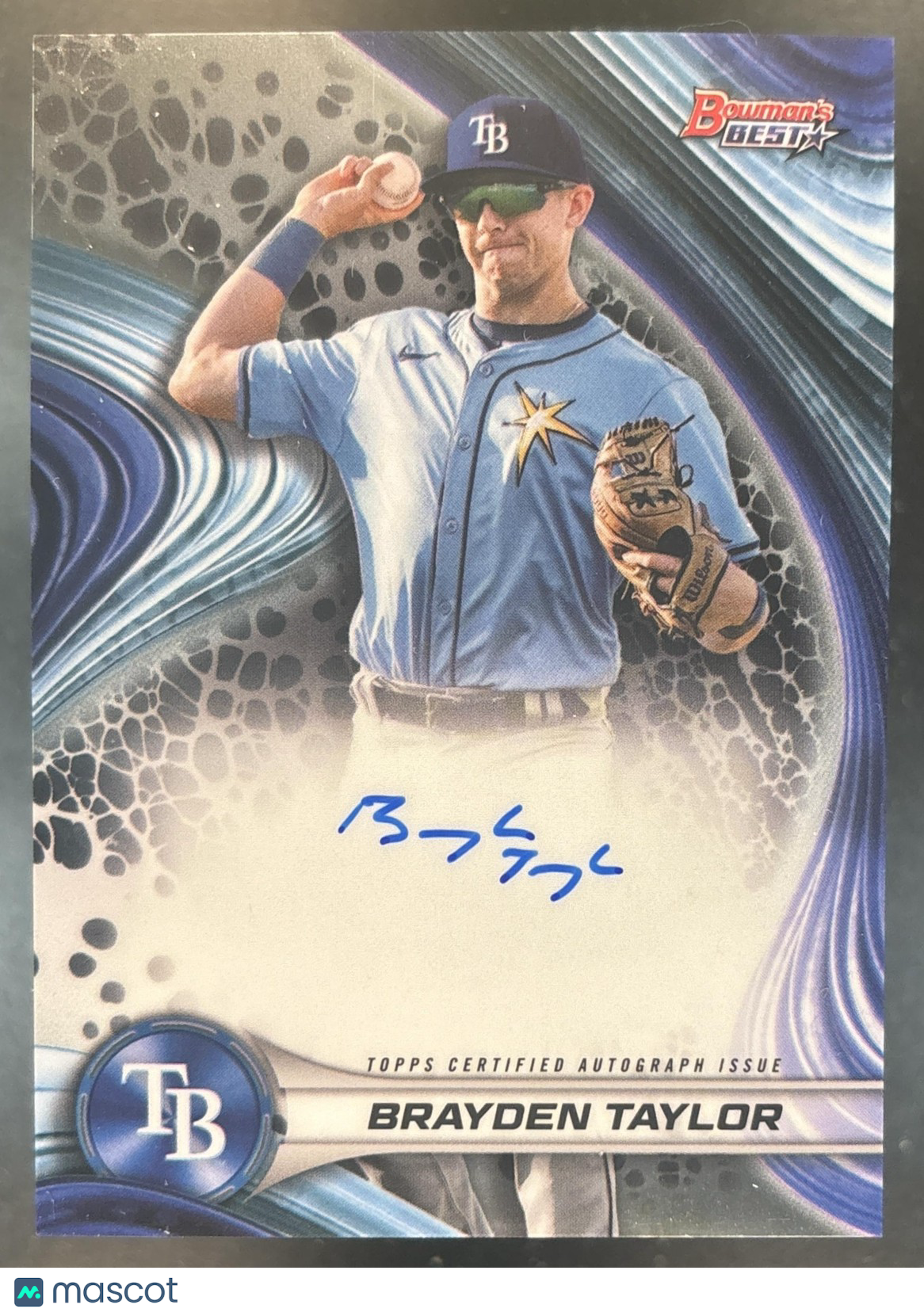 2024 Bowman's Best Brayden Taylor Best of Auto #B24-BT Tampa Bay Rays