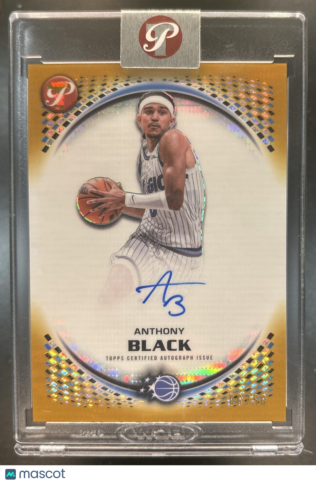 2025-26 Topps Pristine Anthony Black Auto Gold /50 Orlando Magic