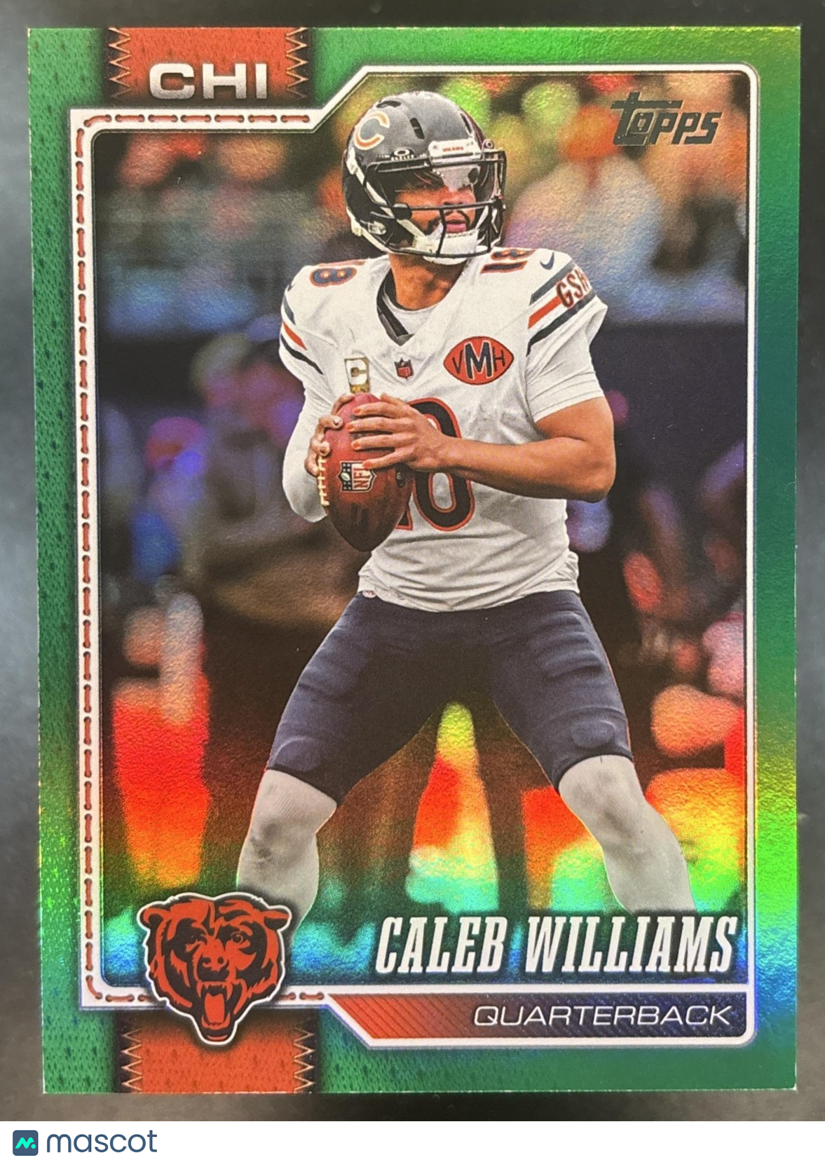 2026 Topps Caleb Williams Green Rainbow Foil /99 #35 Chicago Bears