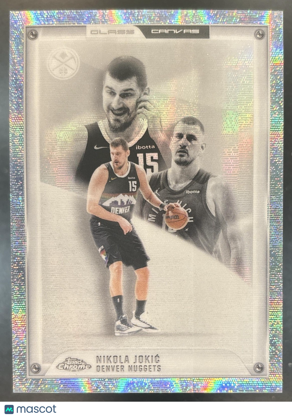 2025-26 Topps Chrome Update Nikola Jokic Glass Canvas #GC-6 SSP Denver Nuggets