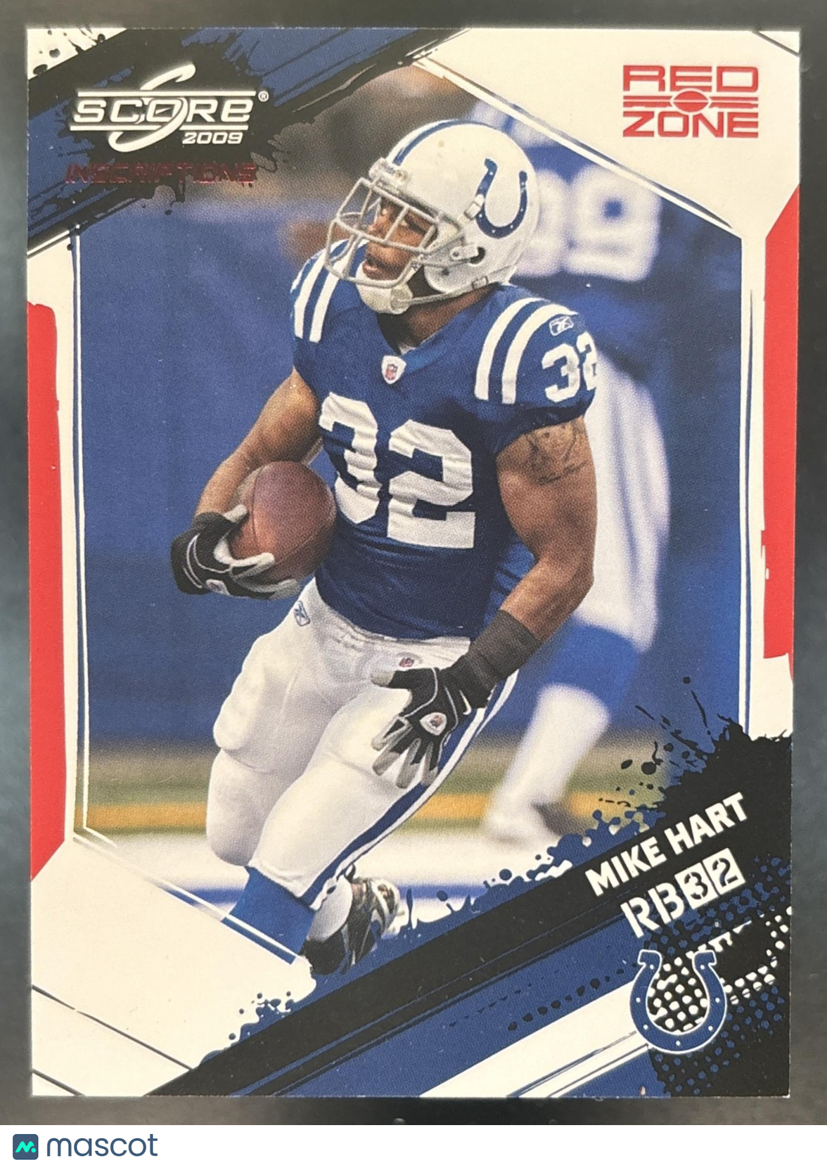 2009 Panini Score Inscriptions Mike Hart Red Zone /30 #129 Indianapolis Colts