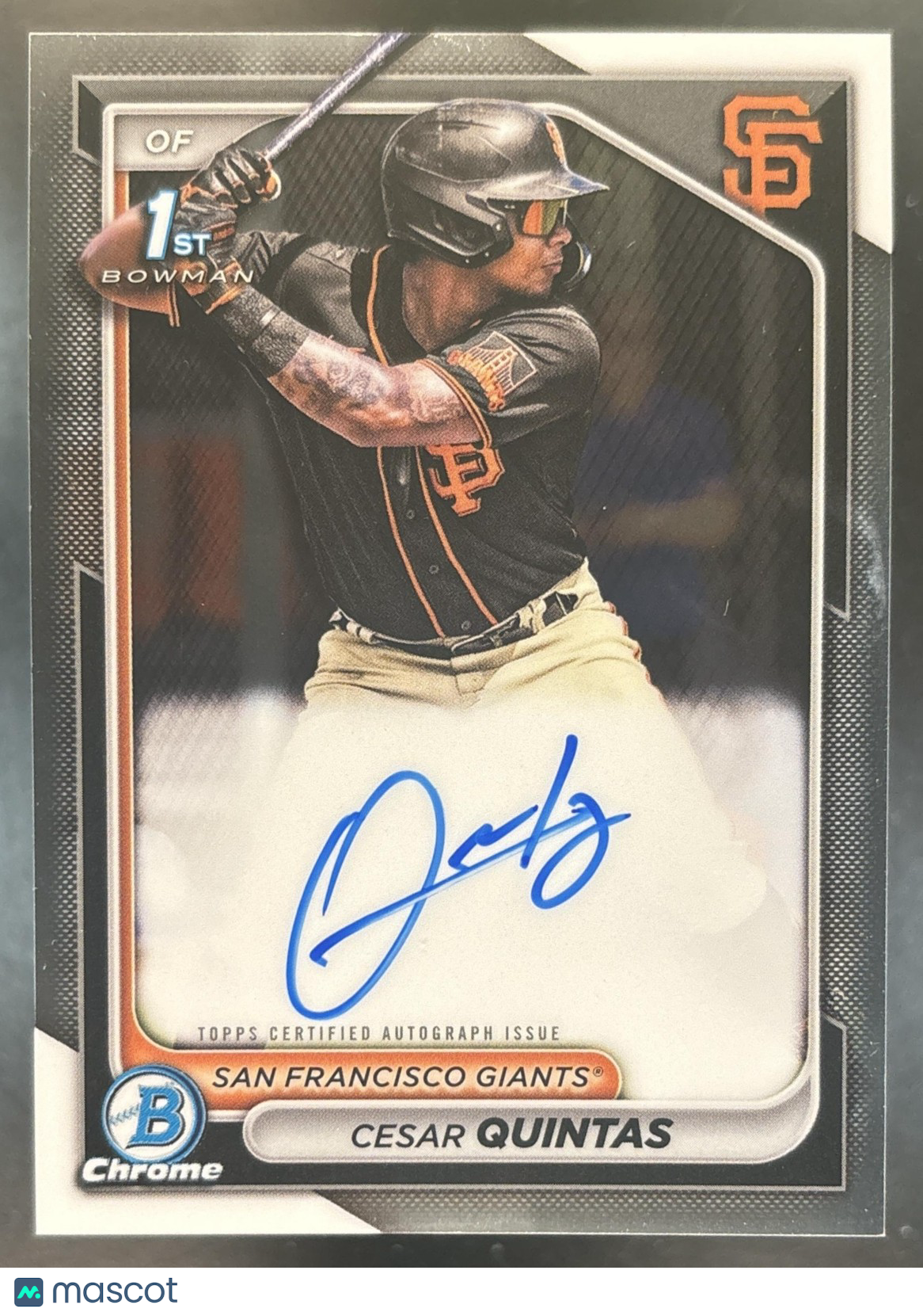 2024 Bowman Cesar Quintas Chrome Auto #CPA-CQ 1st Prospect San Francisco Giants