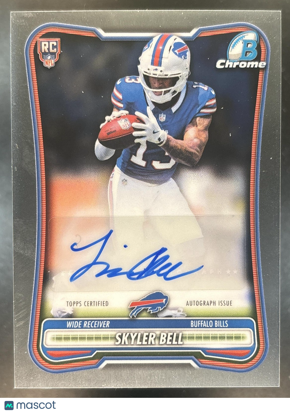 2026 Bowman Skyler Bell Chrome Rookie Auto #BCRA-SB RC Buffalo Bills