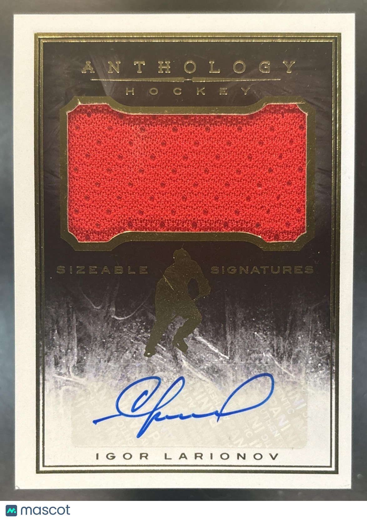 2015-16 Panini Anthology Igor Larionov Sizeable Signatures Jersey /166 MEM Auto
