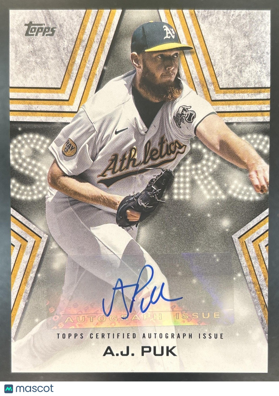 2023 Topps A.J. Puk Baseball Stars Auto Series One #BSA-AP Oakland Athletics