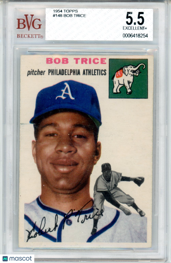 1954 Topps Bob Trice #148 BGS 5.5 Baseball