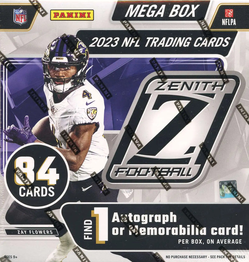 2023 Panini Zenith Football Mega Box (1 Auto or Mem) (84 Cards)(No Huddle Parallel)