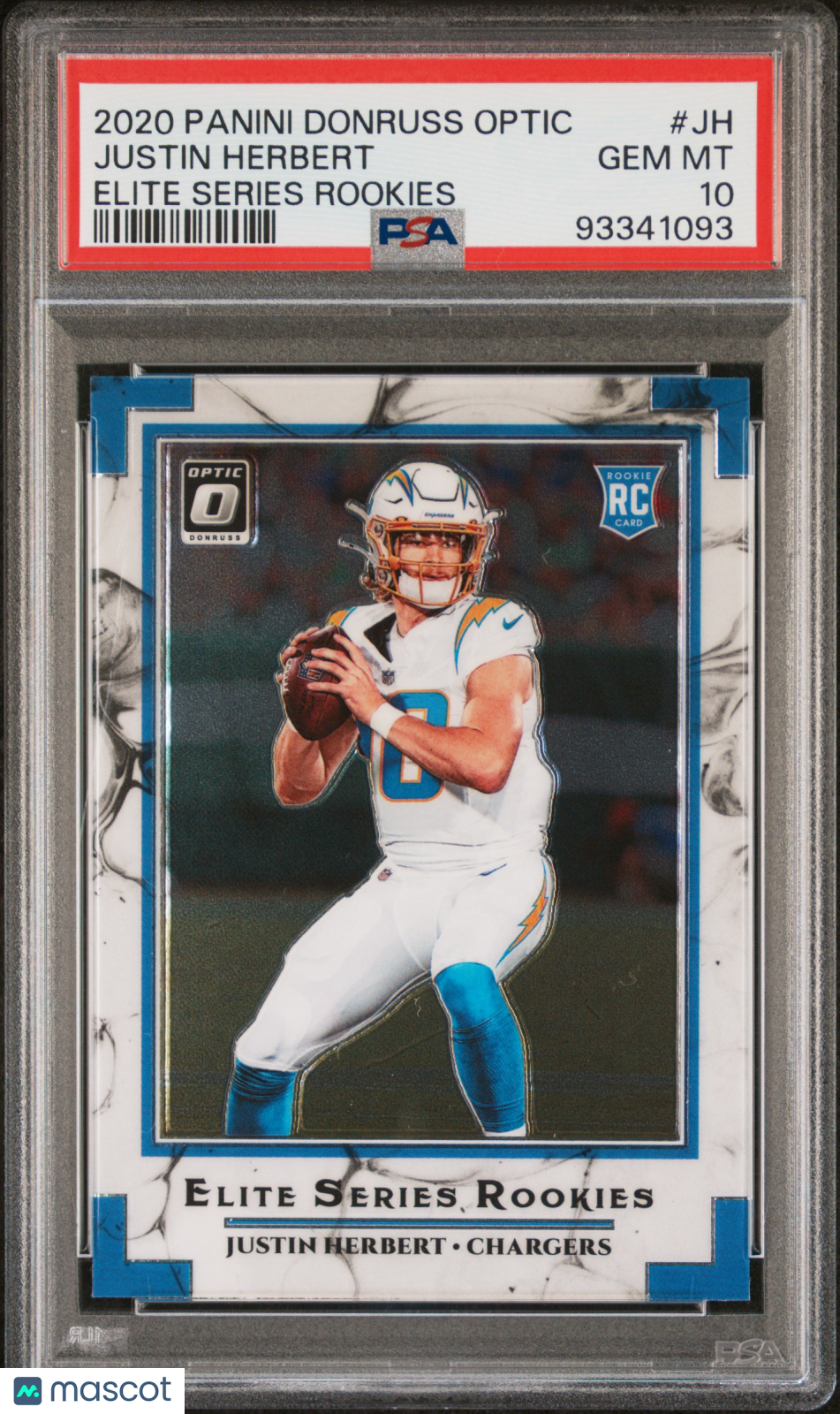 2020 Panini Donruss Optic Elite Series Rookies Justin Herbert PSA 10 GEM MINT - Graded Sports Cards
