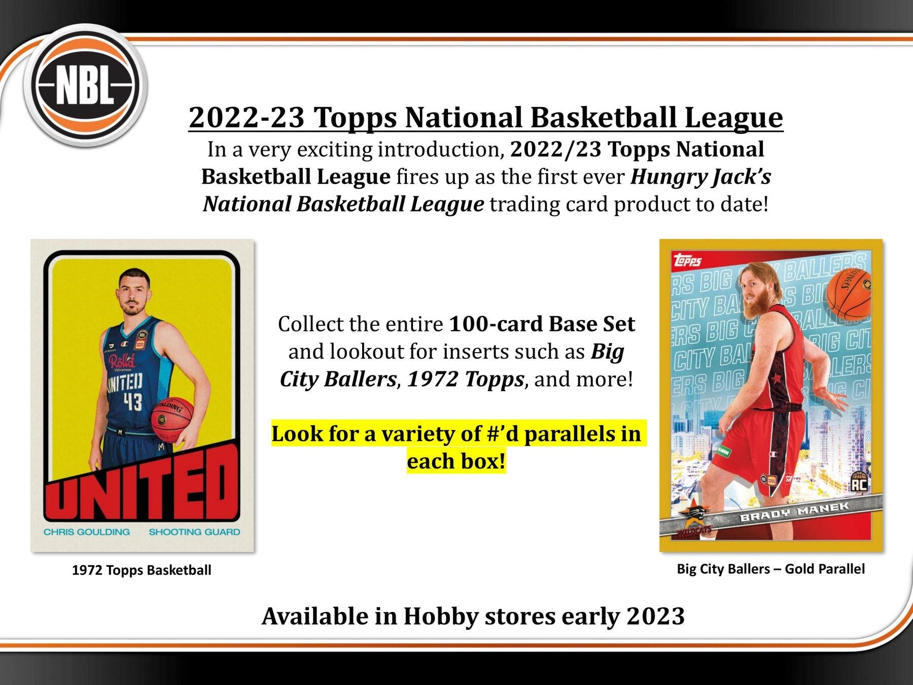 2022/23 Topps National Basketball League NBL Basketball Hobby Box