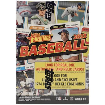 2023 Topps Heritage Baseball 8-Pack Blaster Box