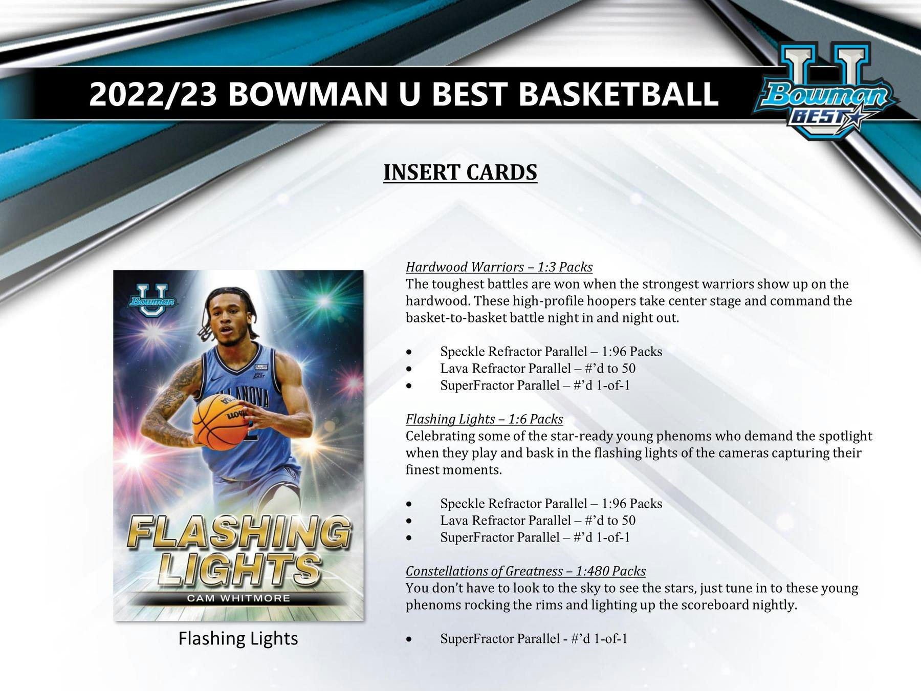 One Mini Box of 2022/23 Bowman University's Best Basketball (Wembanyama / Caitlin Clark??)