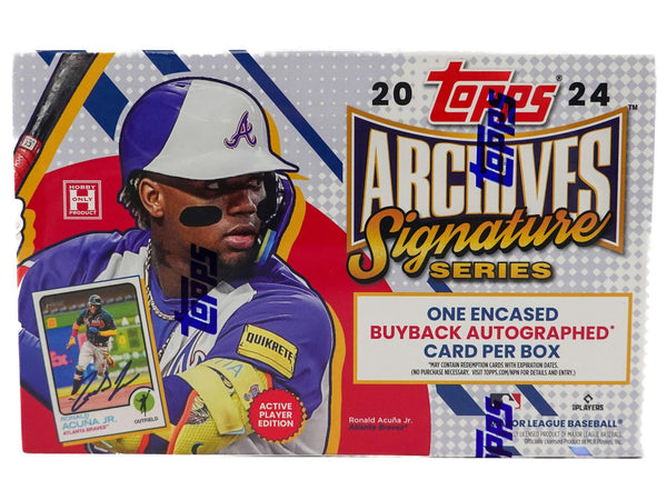 2024 Topps Archives Signature Series Baseball Hobby Box (1 Auto/Box)