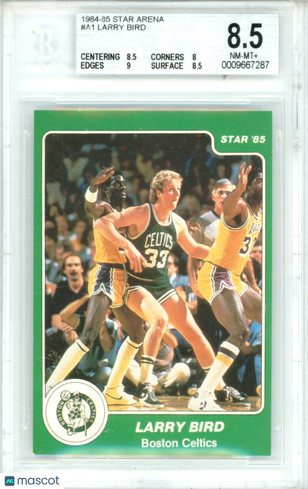 1984-85 Star Arena Larry Bird #A1 BGS 8.5