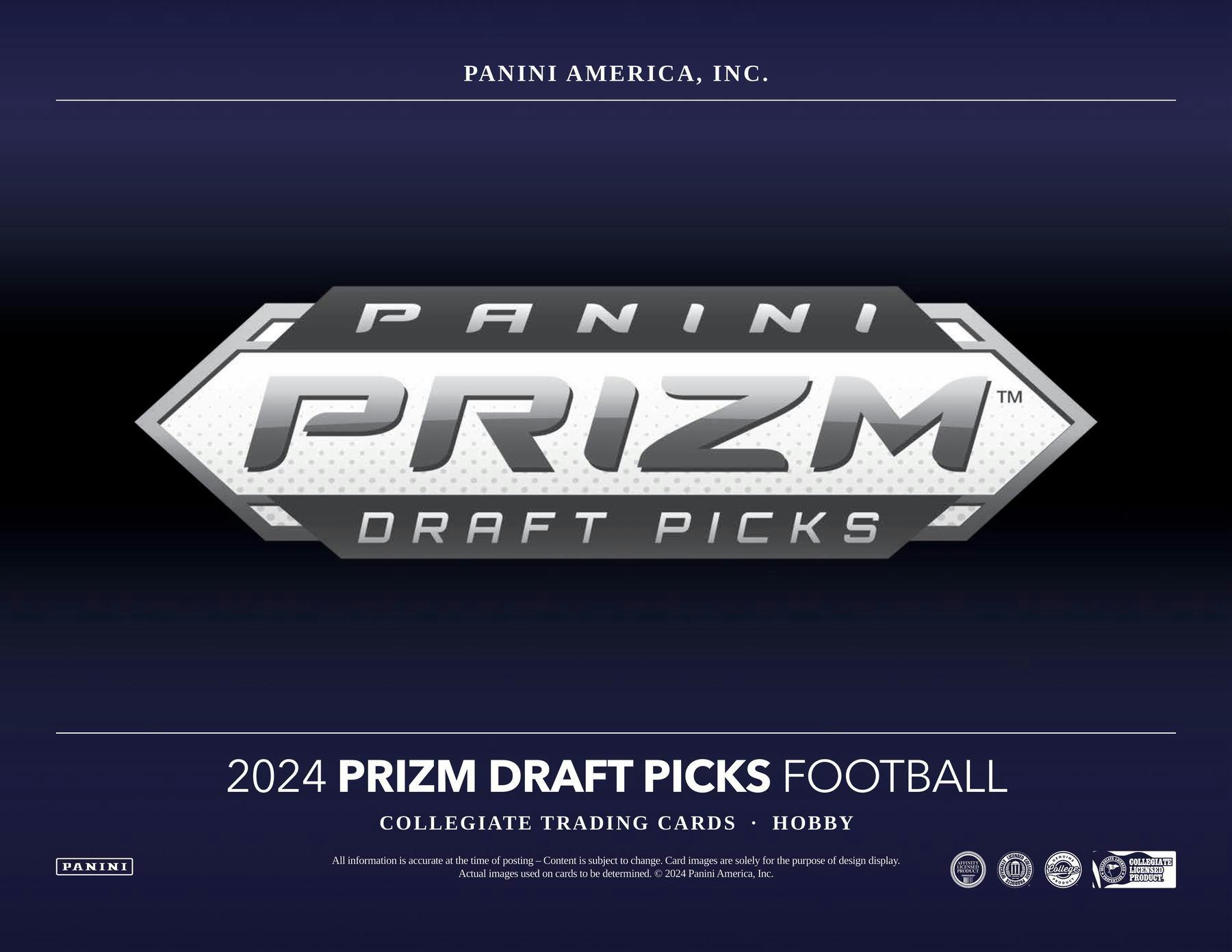 2024 Panini Prizm Draft Picks Football Hobby Box (4 Autos)