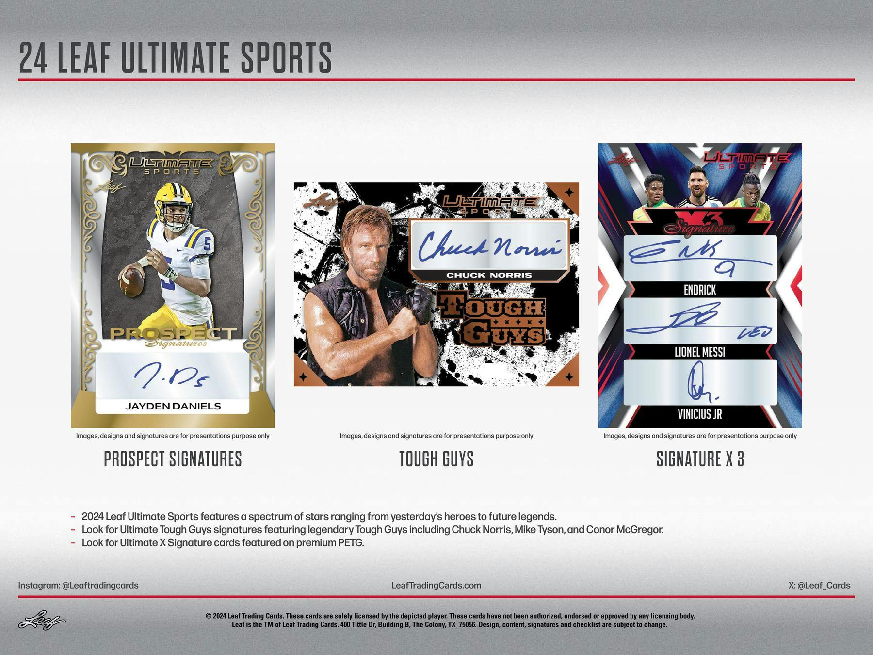 2024 Leaf Ultimate Sports Hobby Box (3 Premium Cards)