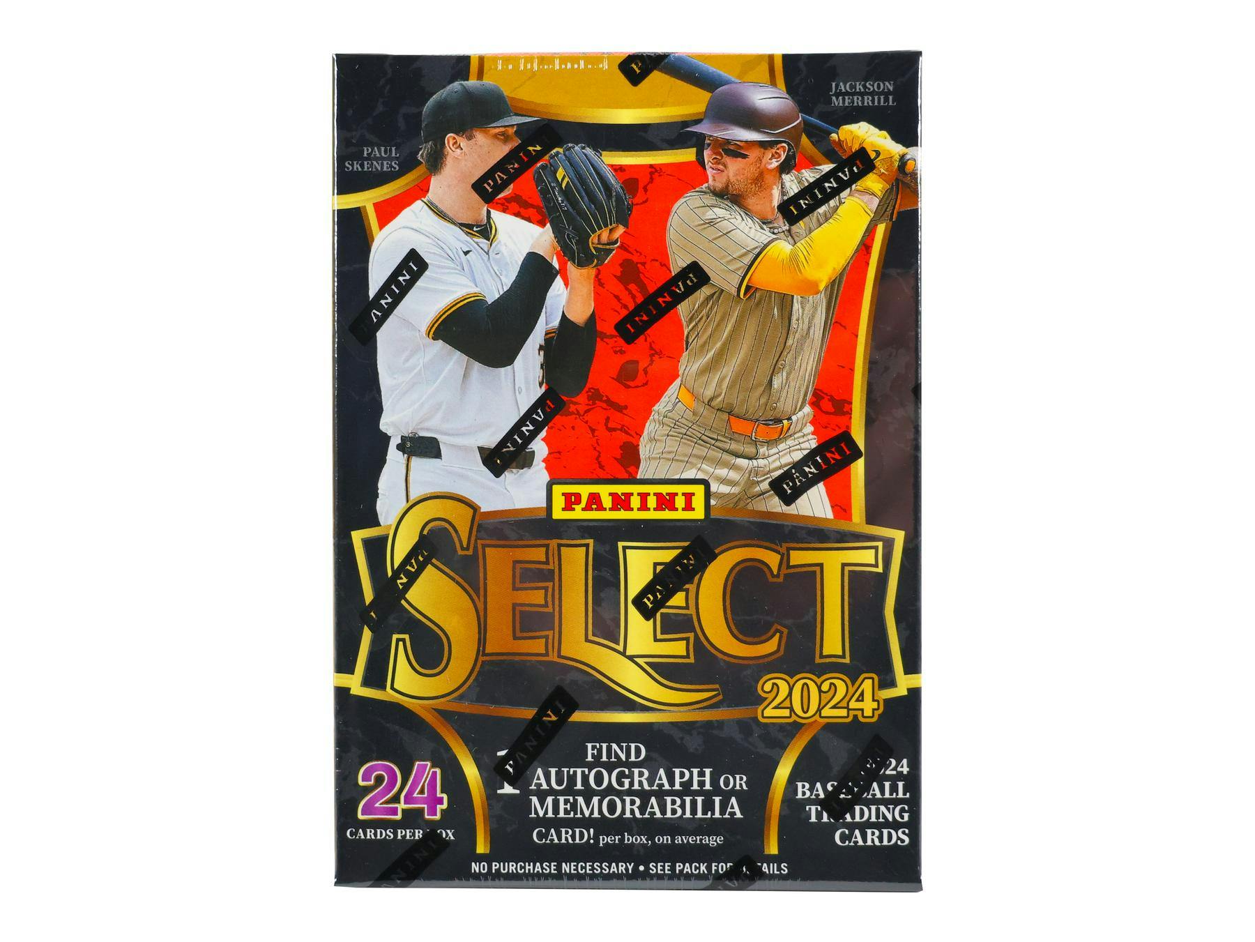 2024 Panini Select Baseball Hobby Blaster Box (1 Auto or Mem) Skenes Merrill