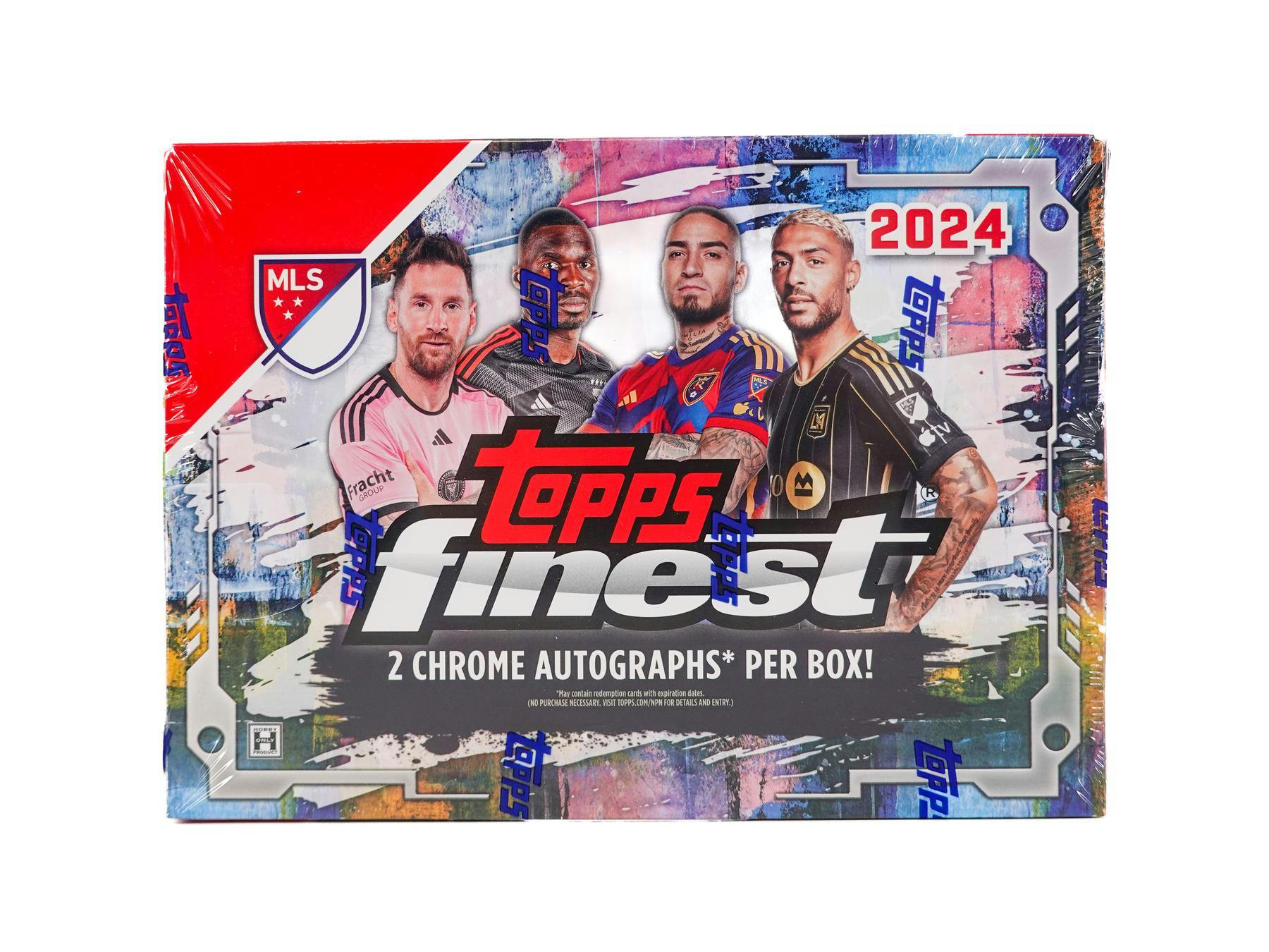 2024 Topps MLS Major League Soccer Finest Soccer Hobby Box (2 Autos) Messi