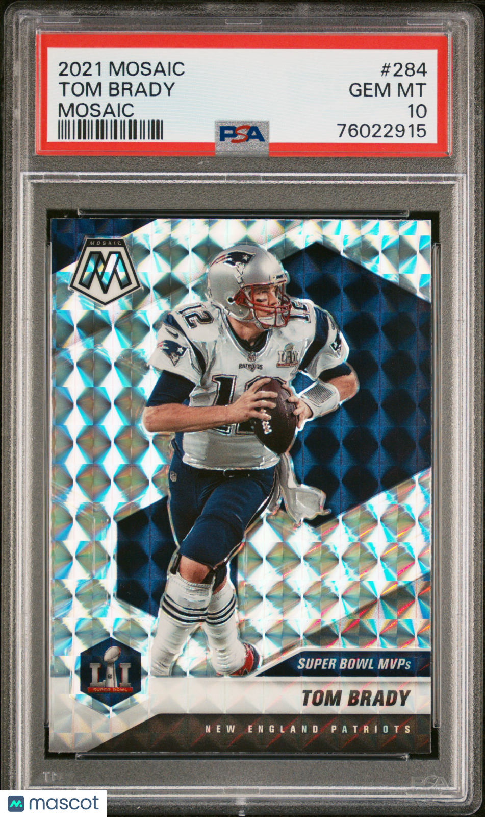 2021 Panini Mosaic Tom Brady #284 PSA 10 GEM MINT New England Patriots - Graded Sports Cards