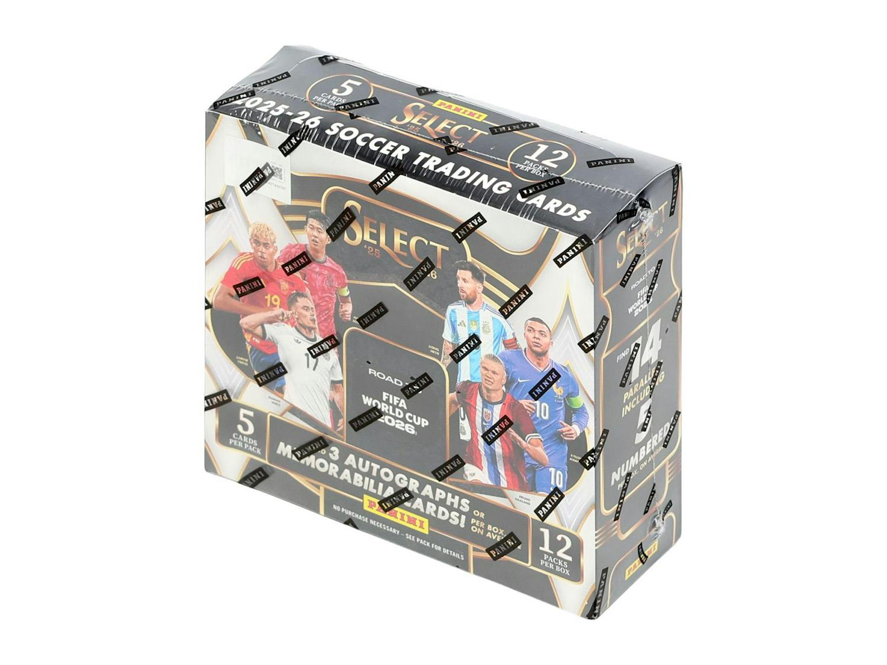 2025/26 Panini Select Road to FIFA World Cup Soccer Hobby Box (3 Auto or Mem)