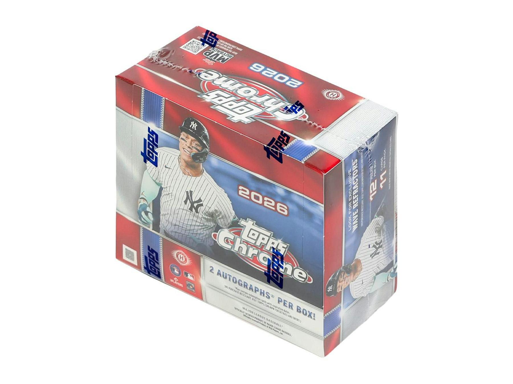 2026 Topps Chrome Baseball Hobby Jumbo Box (2 Autos)