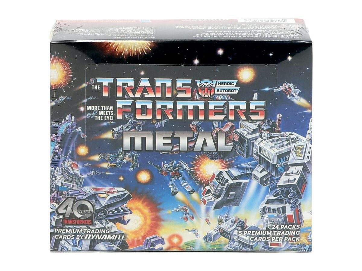2026 Dynamite Transformers Metal Collector Box Entertainment Trading Cards (40th Anniverasry)