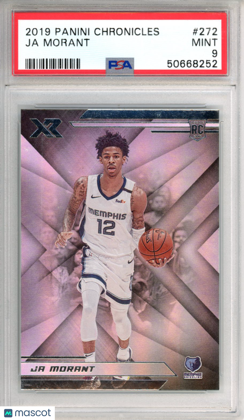 2019 Panini Chronicles Ja Morant Rookie #272 PSA 9 Memphis Grizzlies