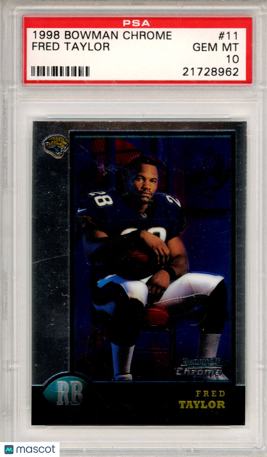 1998 Bowman Chrome Fred Taylor #11 PSA 10