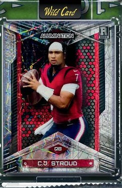 2023 Wild Card ALUMINATION Rookie Special Edition NFL ROY Football Card Pack (Low Numbered RC in Each Pack) CJ Stroud