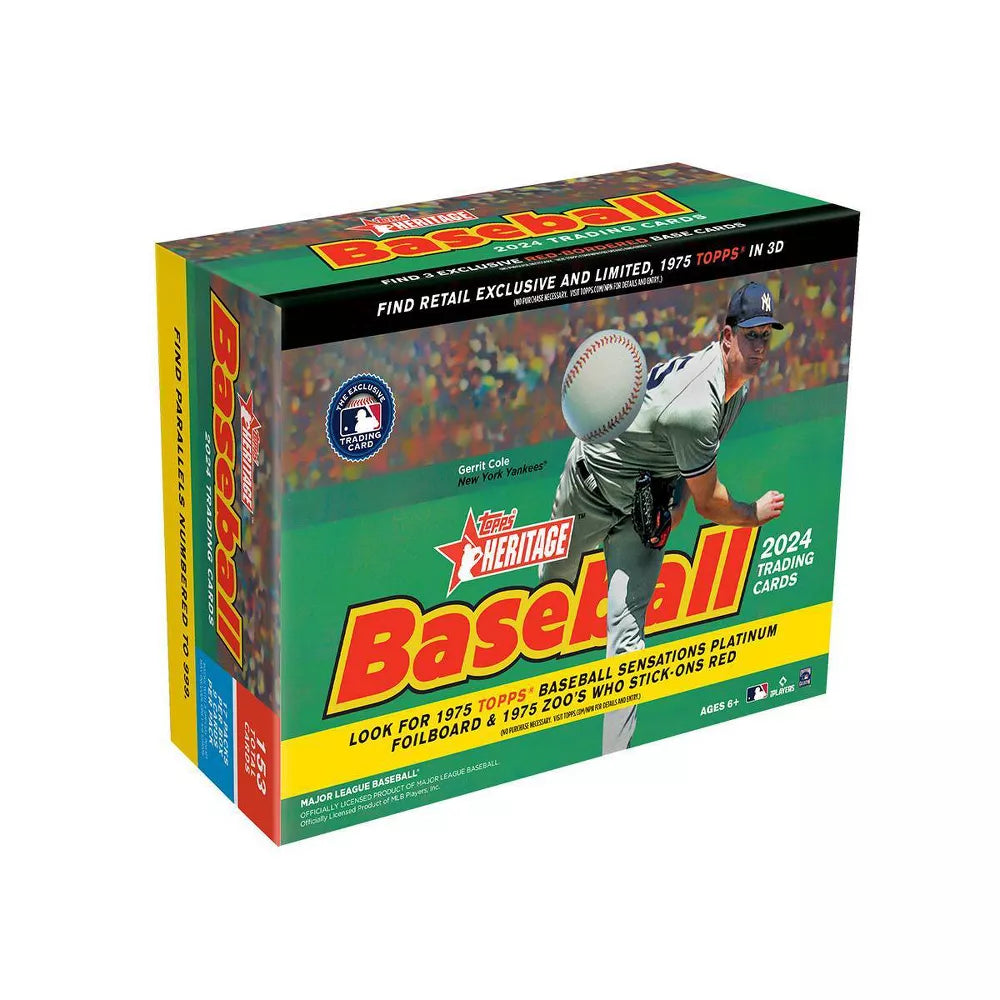 2024 Topps MLB Heritage Baseball Giant Mega Box (17 Packs) Red-Boadered Parallels