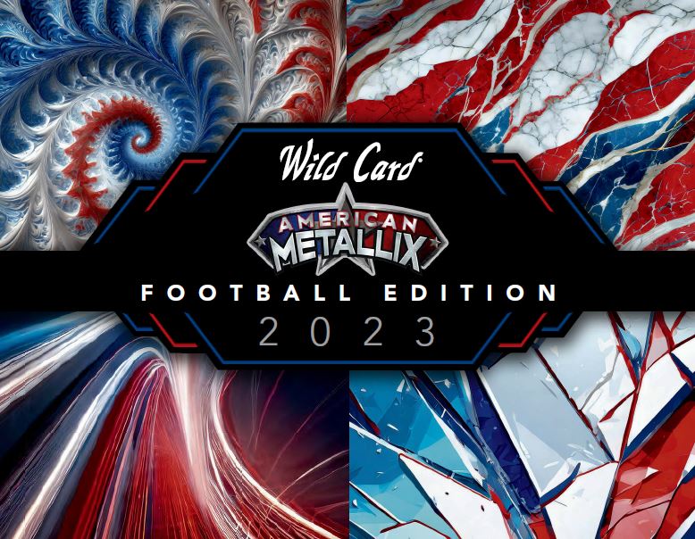 ONE RANDOM AUTO PACK from 2023 Wild Card American Football Metallix SEALED HOBBY BOX