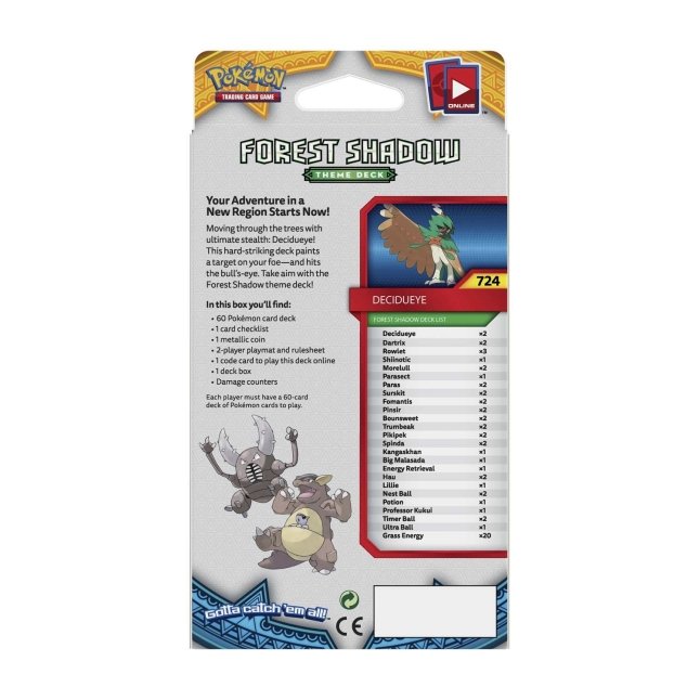 Pokémon TCG: Sun & Moon Forest Shadow Theme Deck