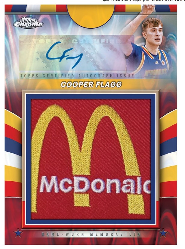 2024 Topps Chrome McDonald's All American Basketball Mega Box (Cooper Flag)