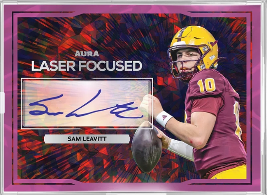 2026 Pulse Aura Chrome Football Heat Seeker Edition (1 Auto)