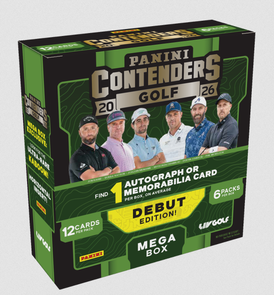 2026 Panini Contenders LIV Golf Mega Box (1 Auto or Mem Card) Kaboom's ???