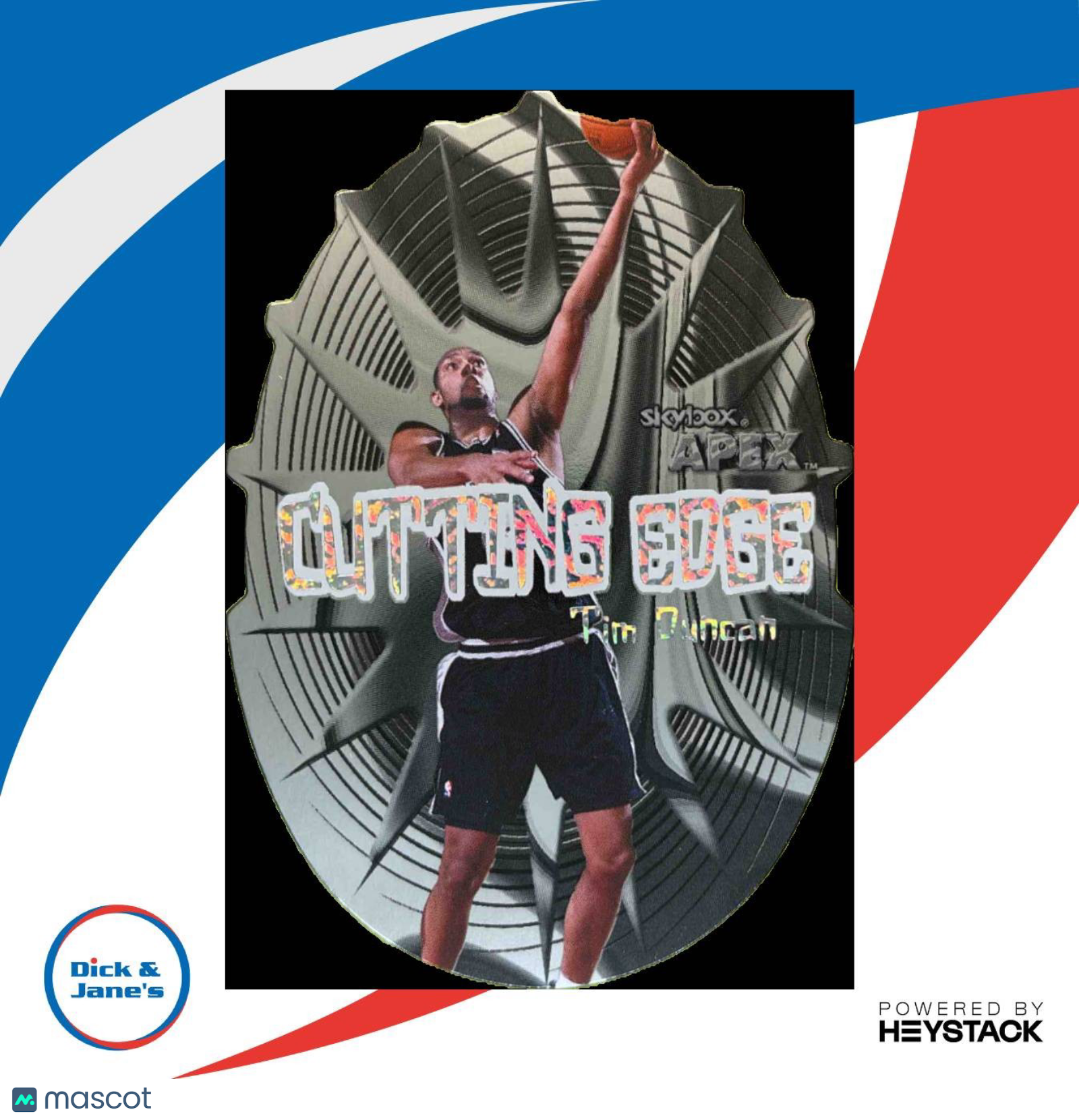 Apex Tim Duncan Cutting Edge #9 CE San Antonio Spurs - Sports Cards