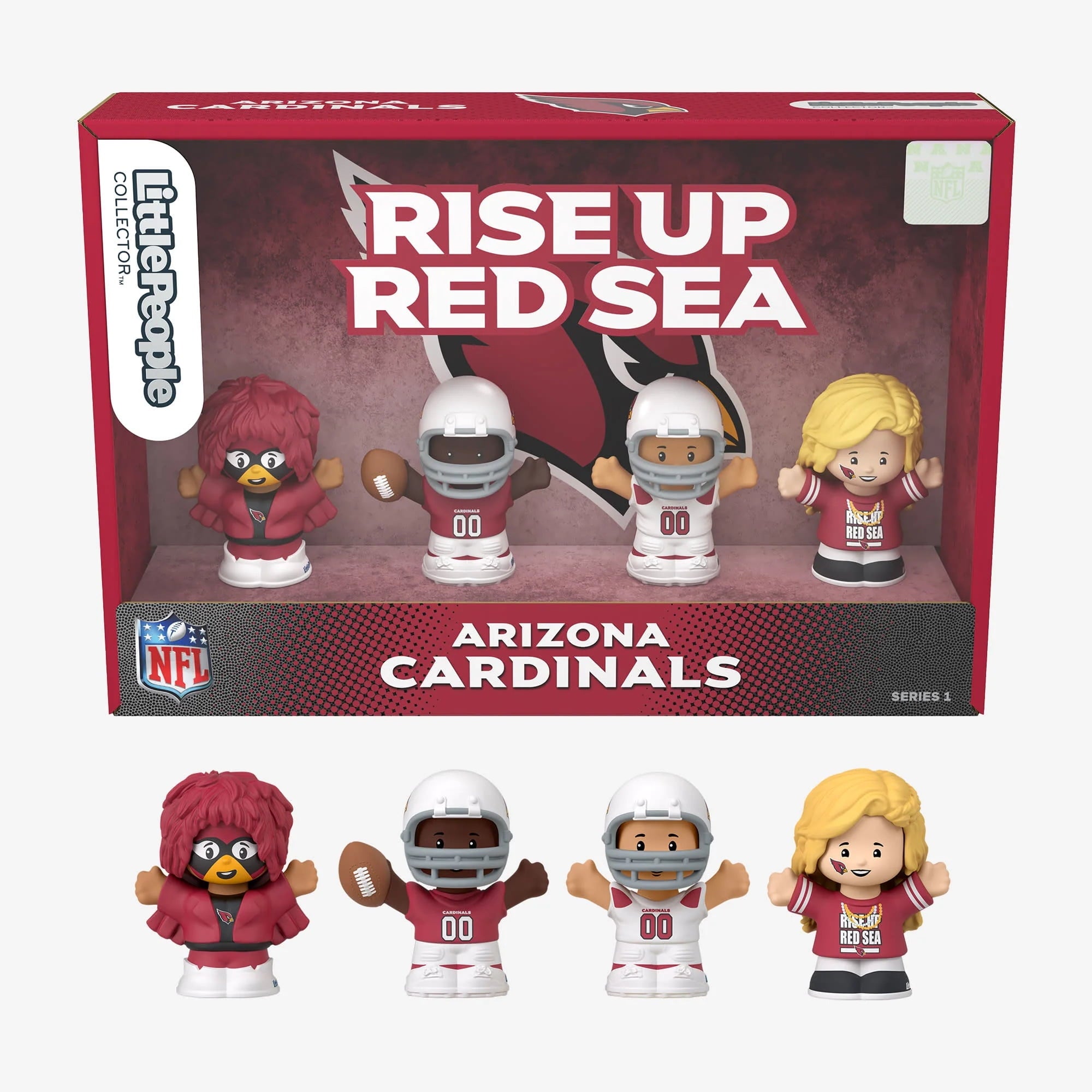 Arizona Cardinals Fisher-Price Little People 4-Pack NFL Figures Collector Set - NFL Little People