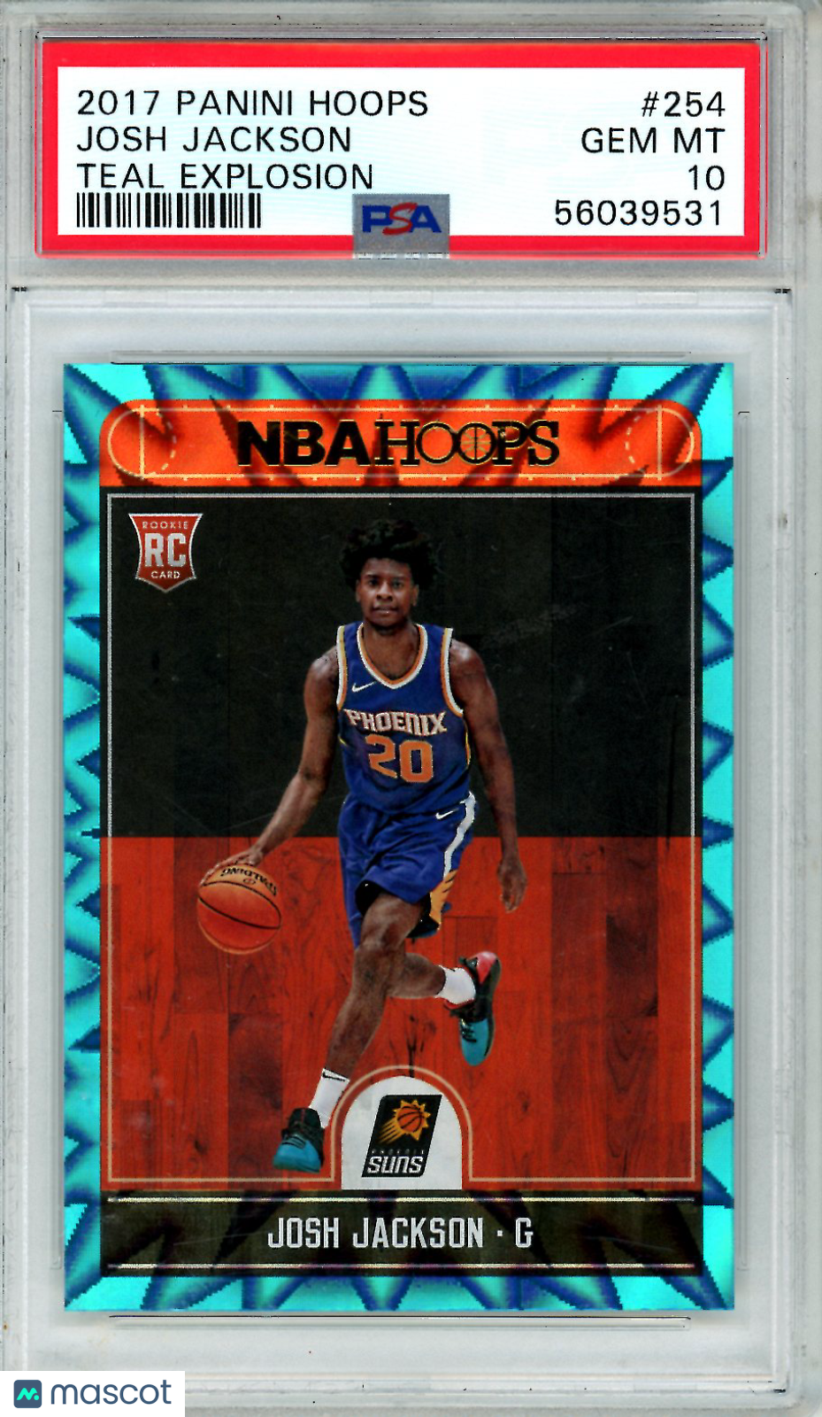 2017 Panini Hoops Josh Jackson Teal Explosion Rookie #254 PSA 10 GEM MINT