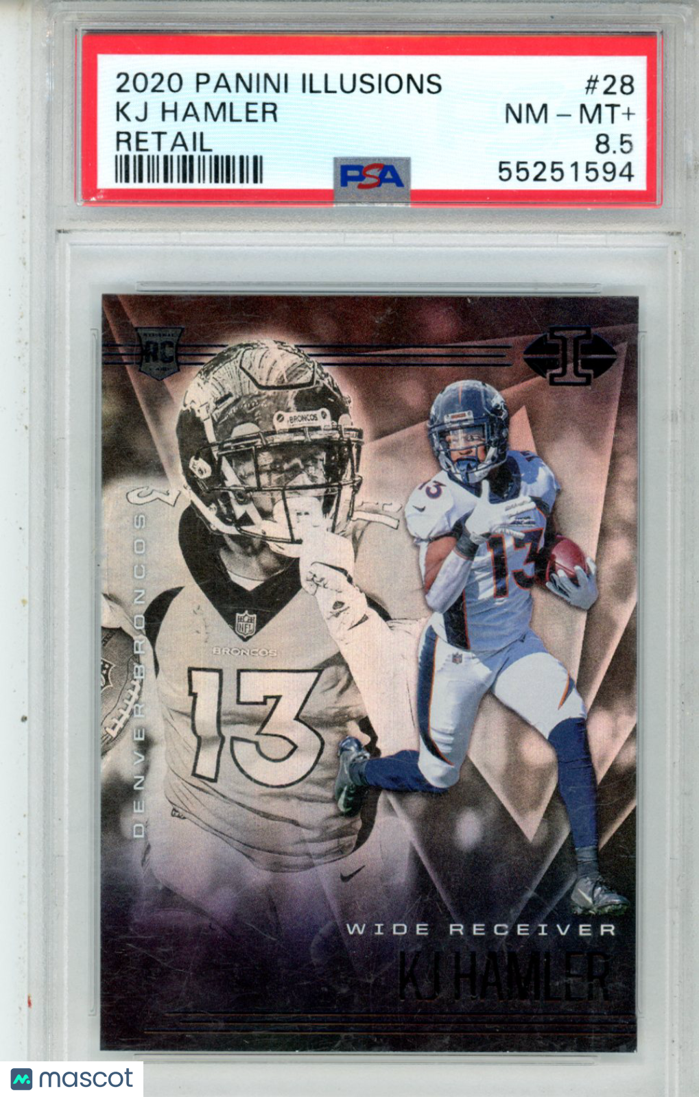 2020 Panini Illusions KJ Hamler Retail #28 PSA 8.5